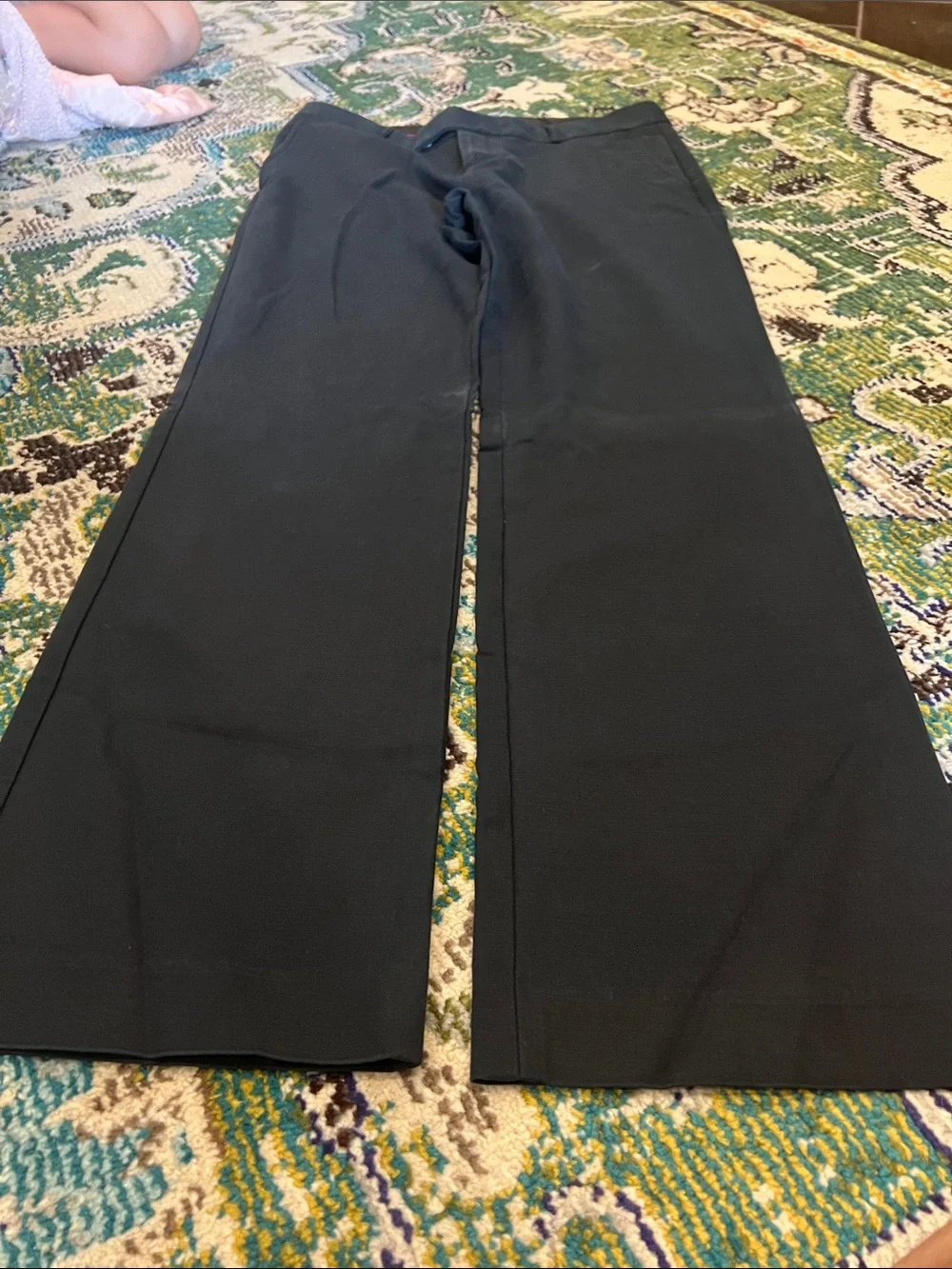 Banana Republic Black Wide-Leg Dress Pants - Picture 3 of 6